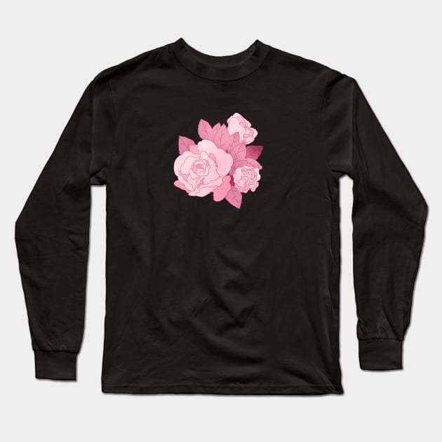 Roses Long Sleeve T-Shirt by AggelicYiok